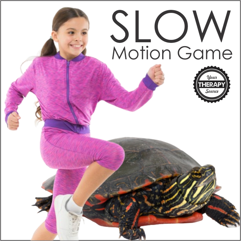 Here is a fun, simple strengthening exercise and motor timing game that requires no equipment - the slow motion game. 