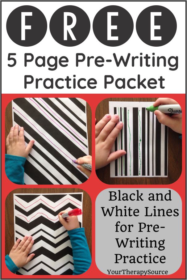 Practicing pre writing lines are an important skill to get children ready for handwriting letters. This freebie provides bold lines for early learners.