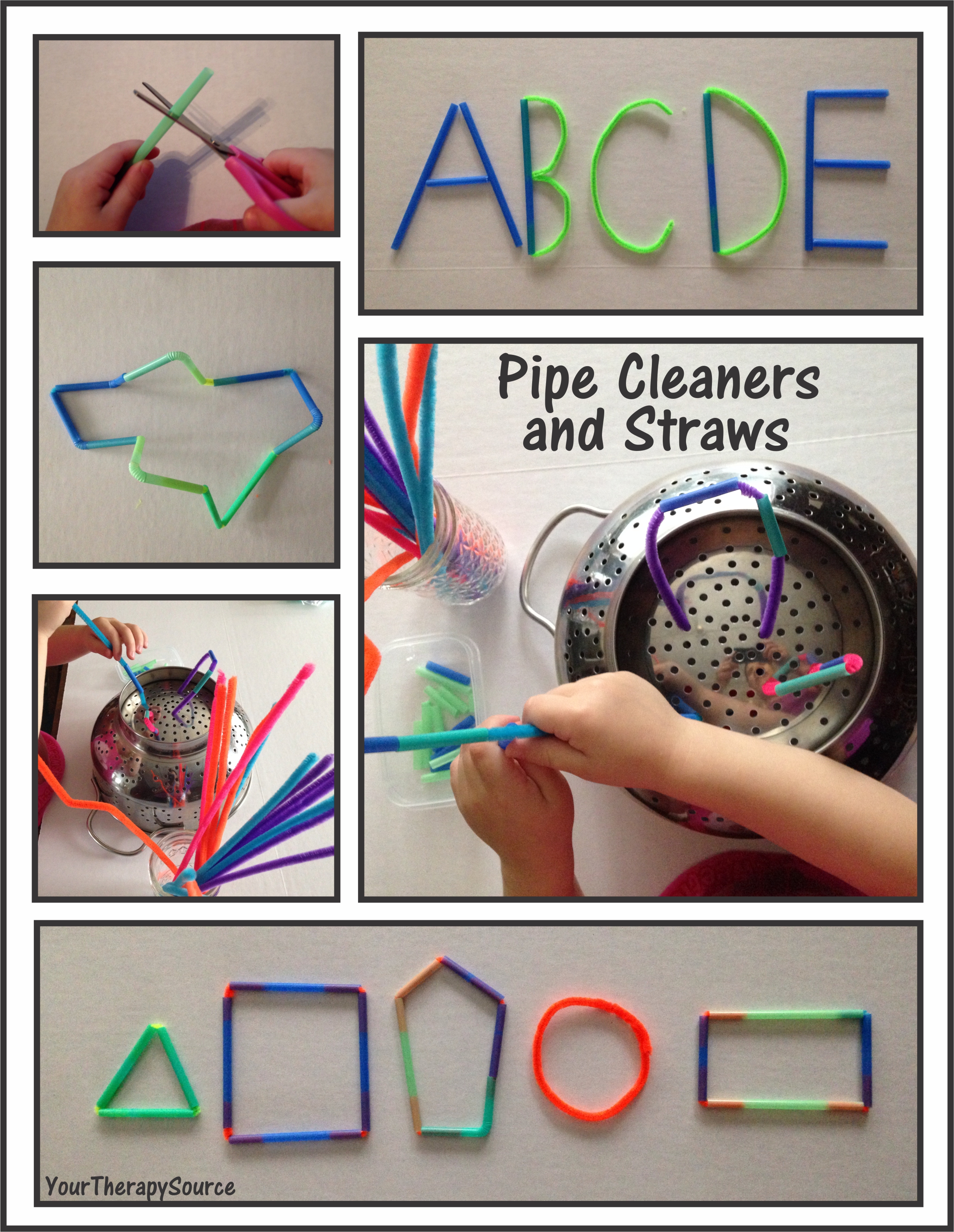 Pipe Cleaners and Straws Your Therapy Source