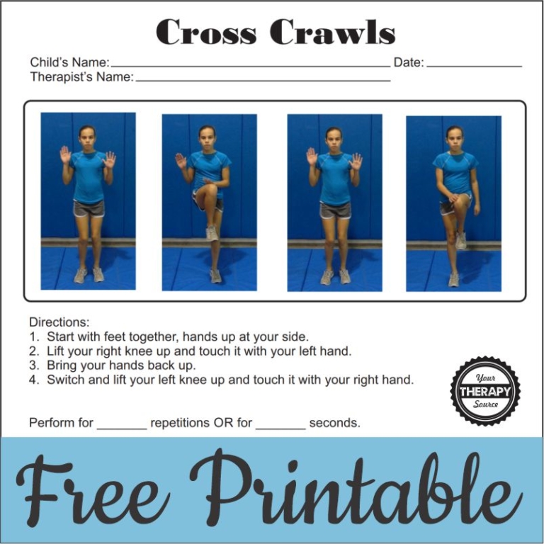 How to Do the Cross Crawl Exercise with Video Modeling Your Therapy