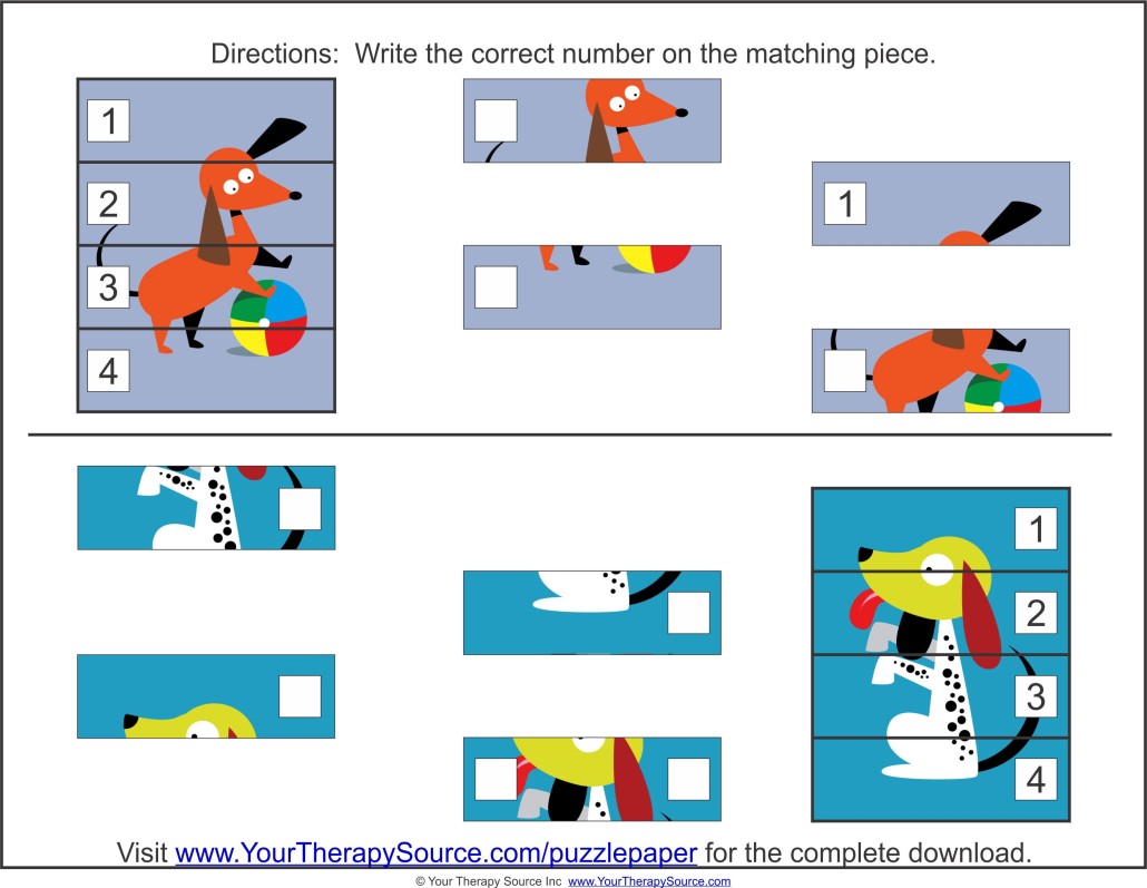 Homemade Puzzles - 10 Way to Make Your Own - Your Therapy Source