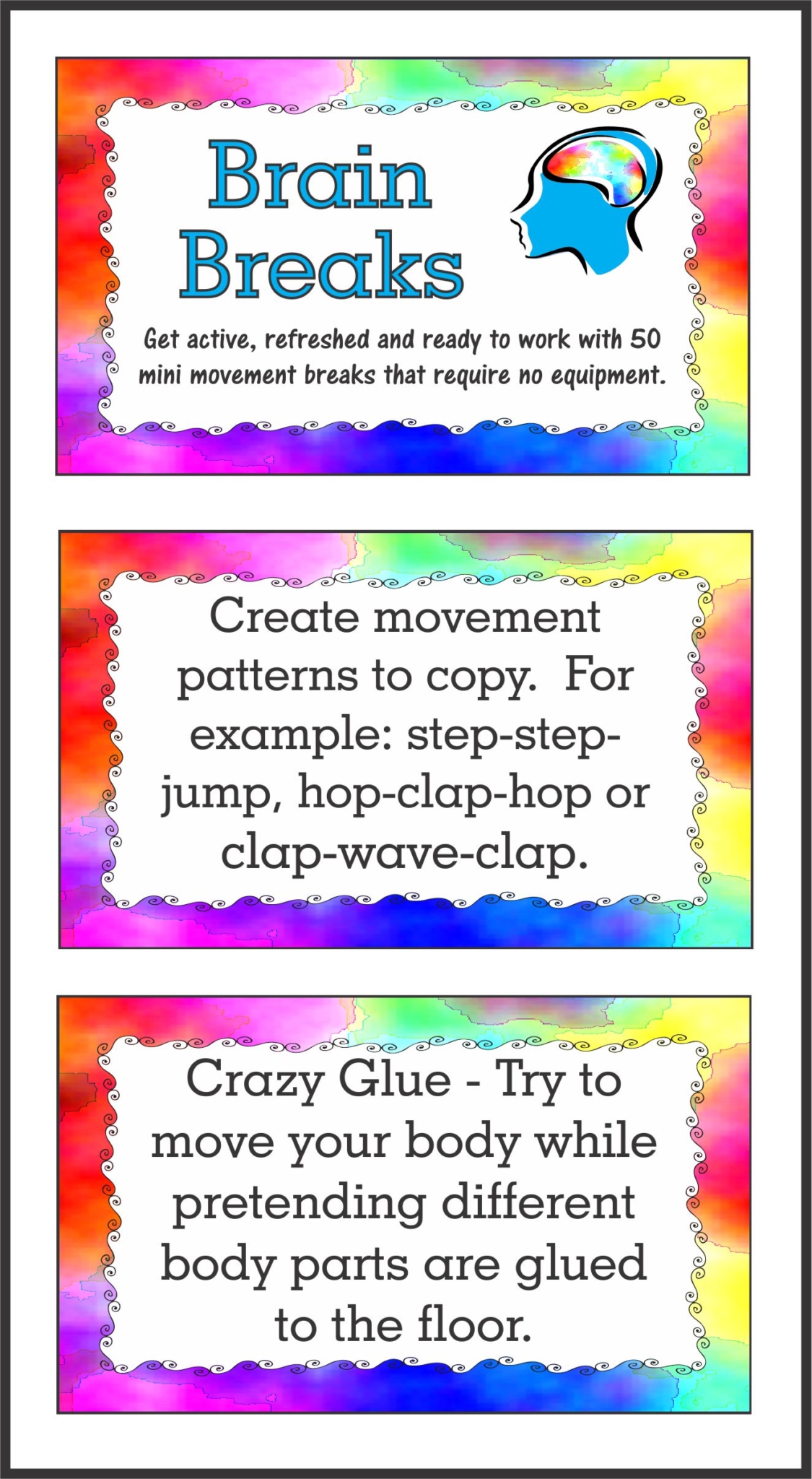 Second Grade Brain Breaks
