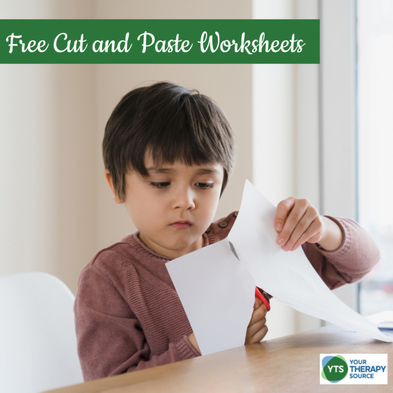 Cut and Paste Worksheets FREEBIES Your Therapy Source
