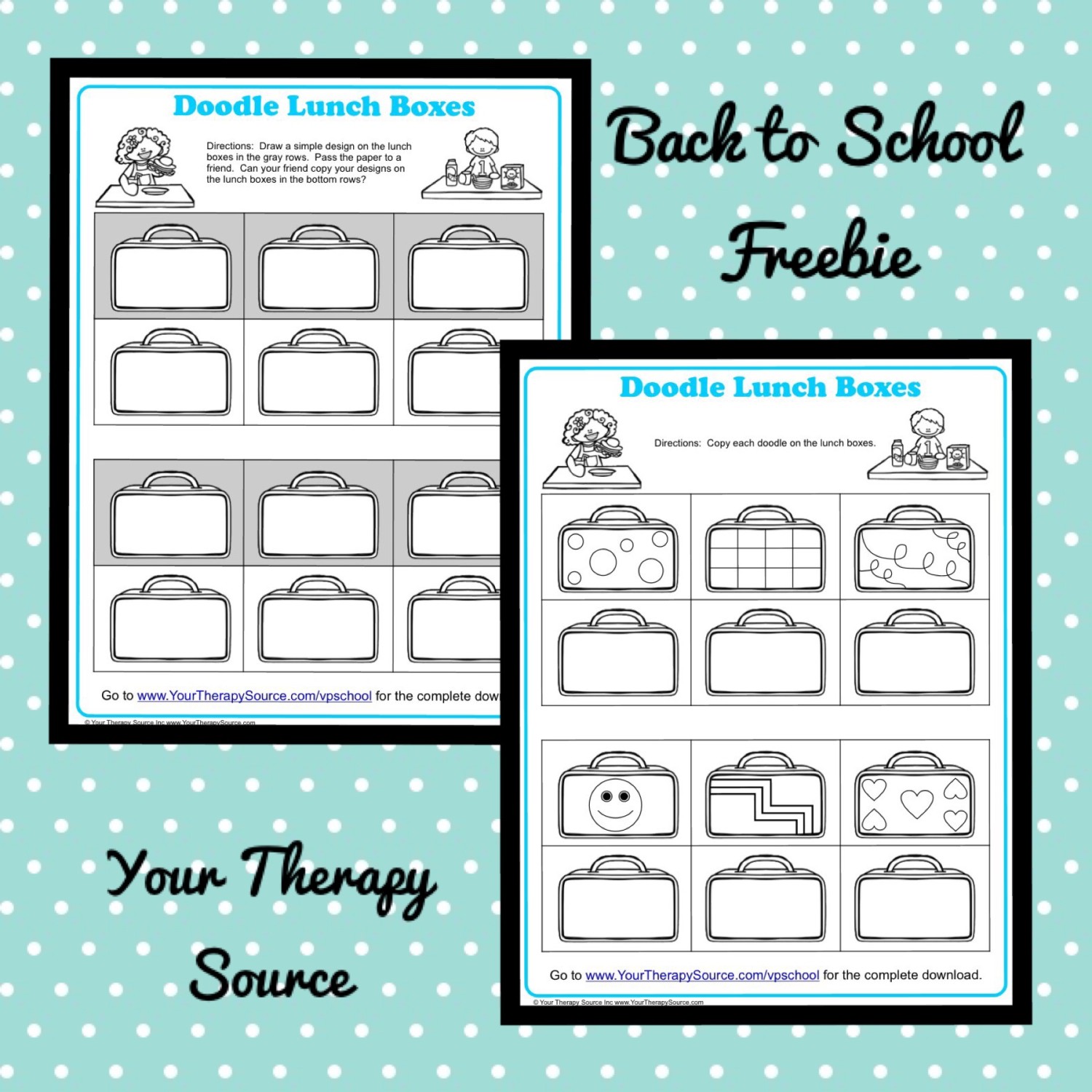 10 Free Back to School Printables and Forms! - Your Therapy Source