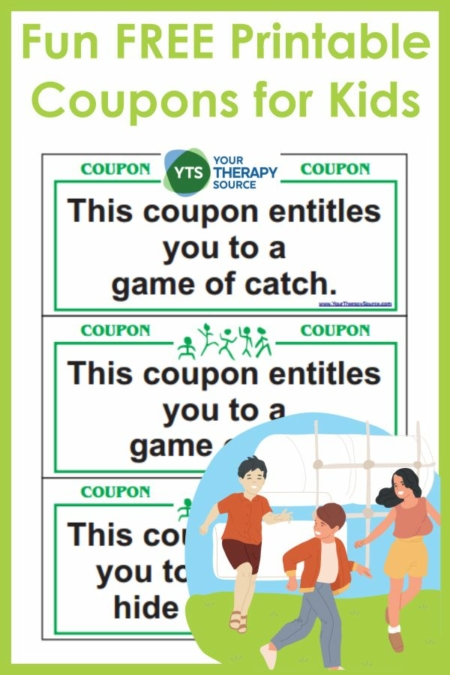 Free Printable Coupons for Kids - Your Therapy Source