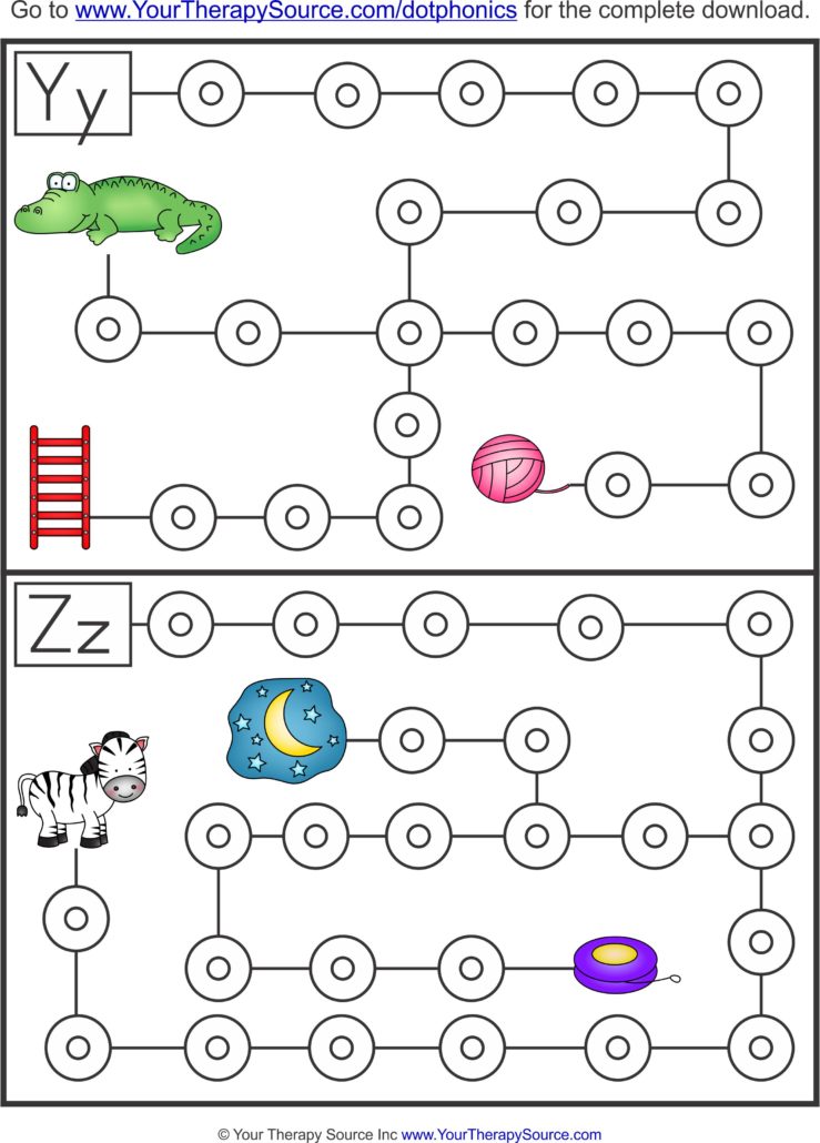 Dot Phonics Maze Sample Page