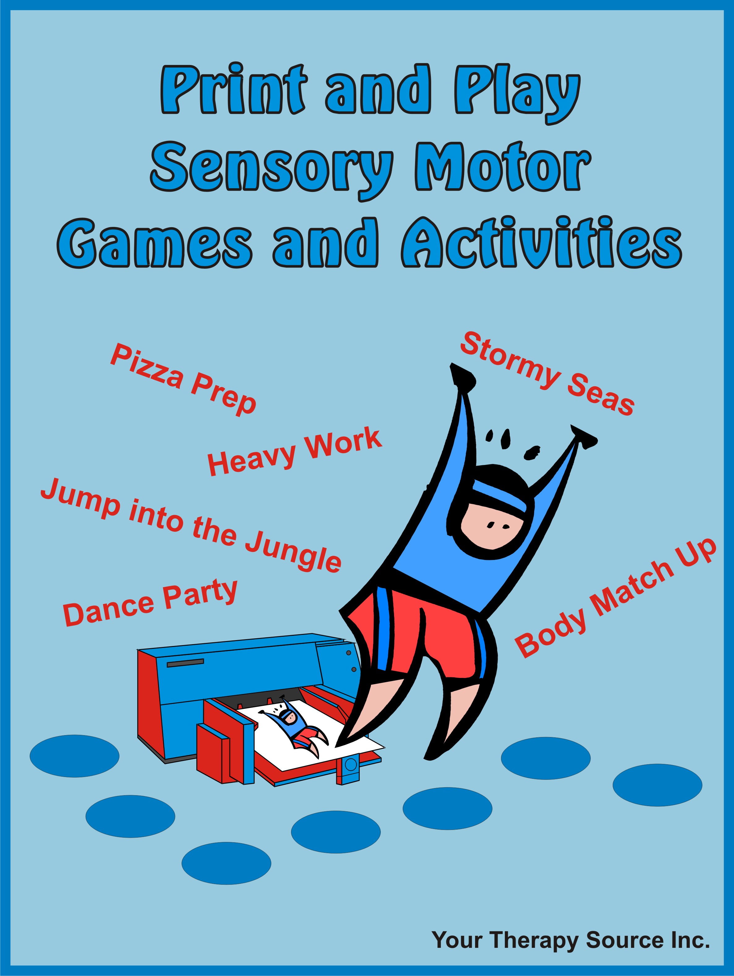 Print and Play Sensory Motor Games and Activities Your Therapy Source