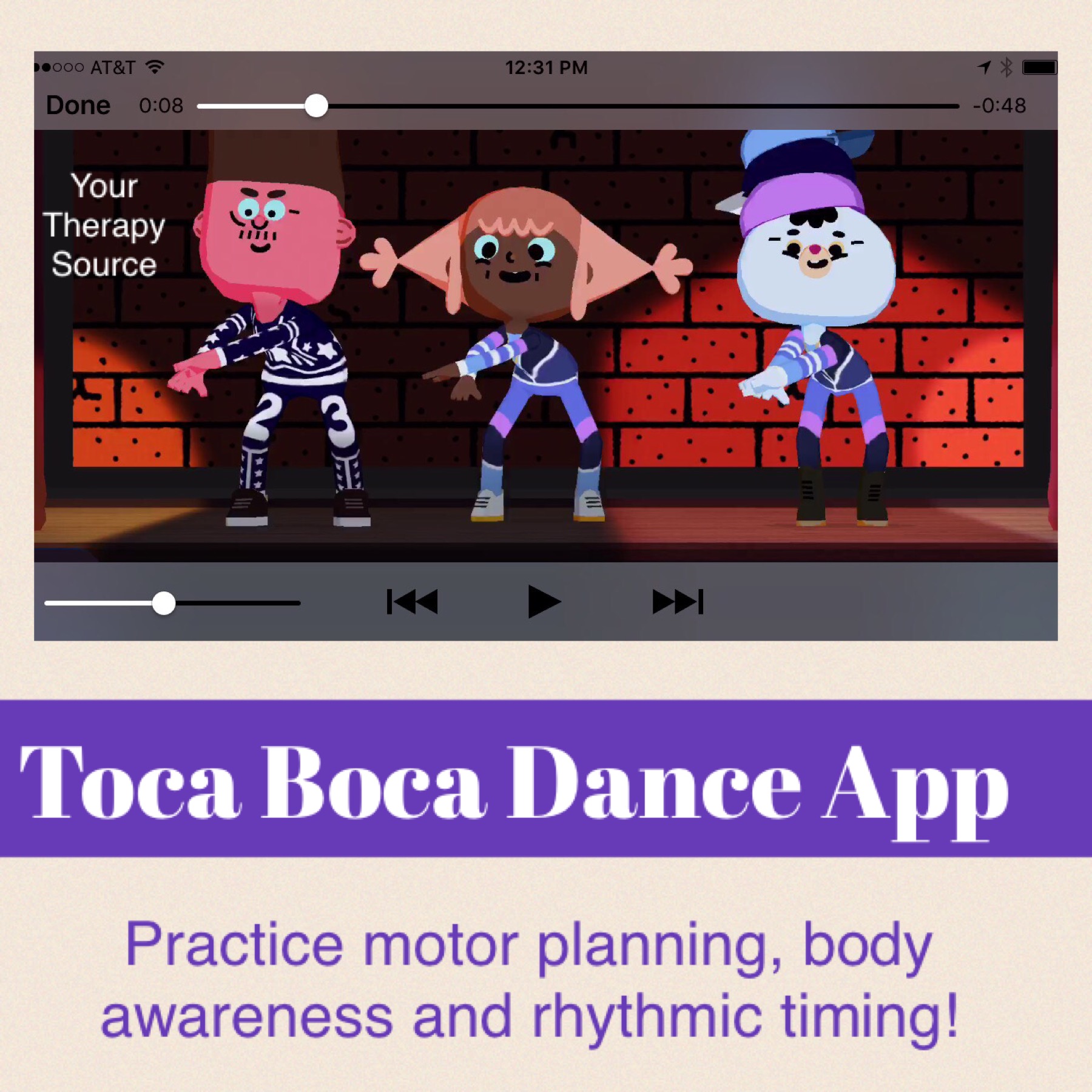 Toca Boca Dance App Your Therapy Source Review