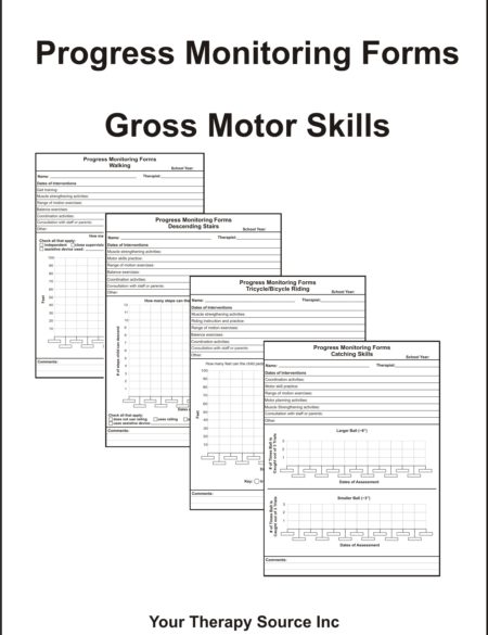 Progress Monitoring Forms – Gross Motor Skills