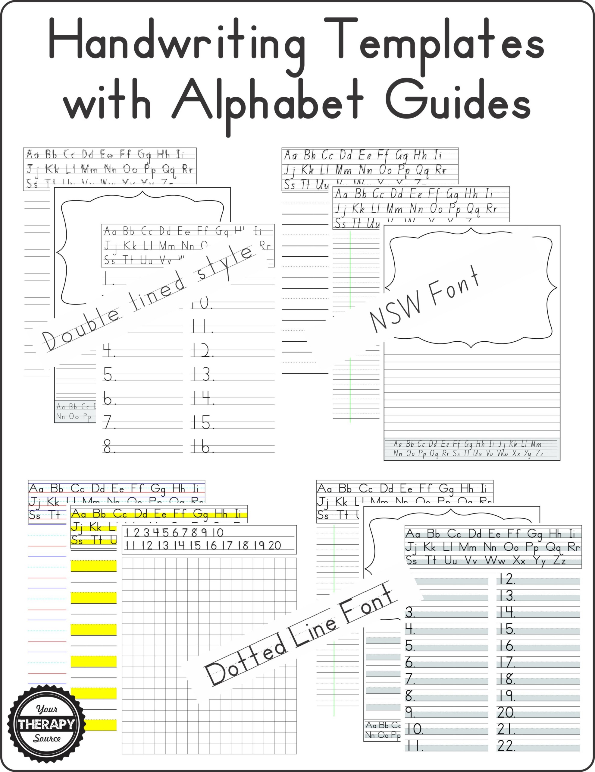 Dysgraphia Handwriting Intervention - Occupational Therapy Tools A:  Formations