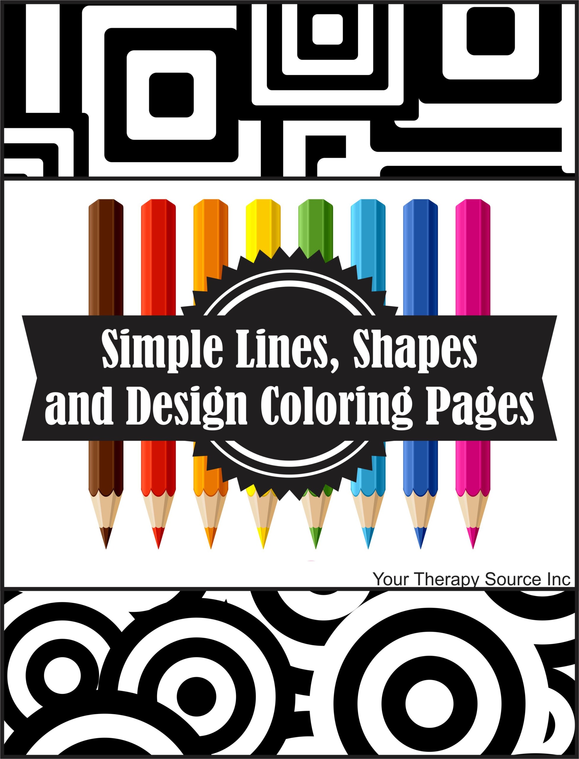 simple coloring pages shapes