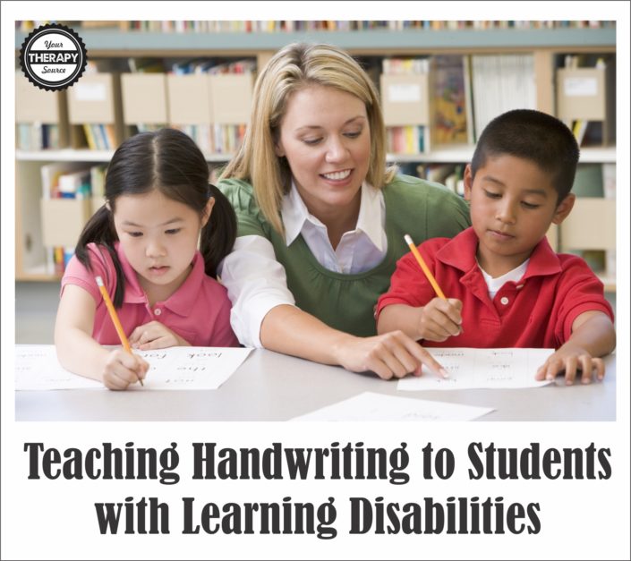 Teaching Handwriting to Students with Learning Disabilities Your
