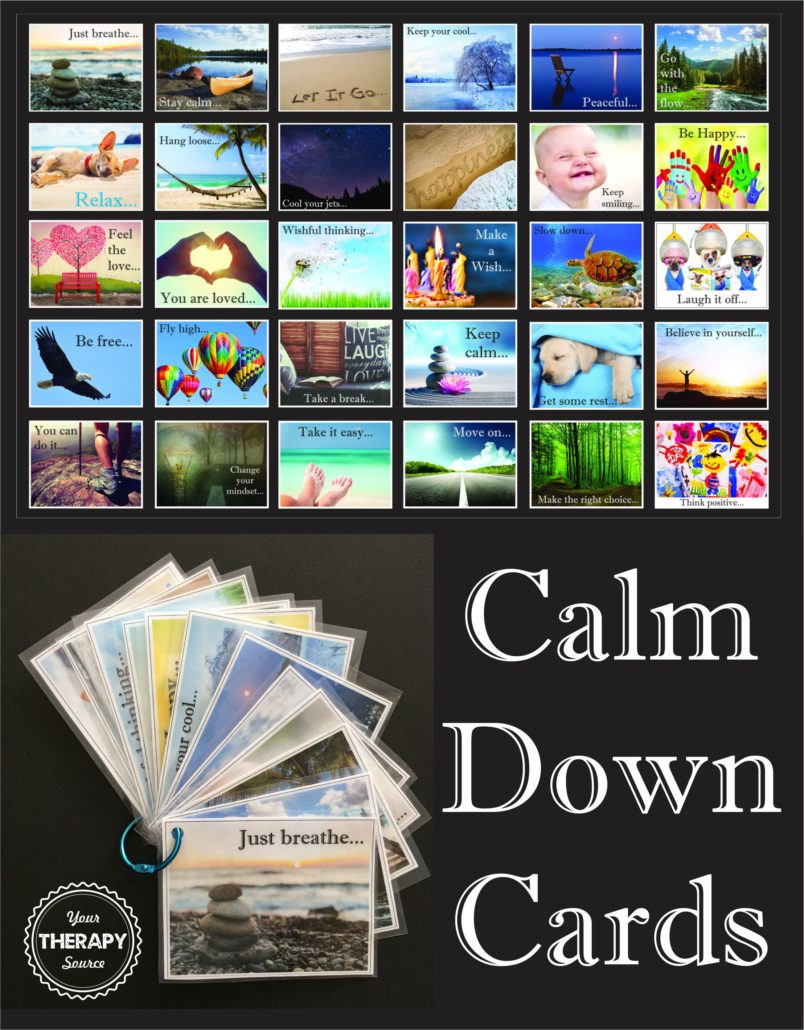 Calm Down Cards Your Therapy Source