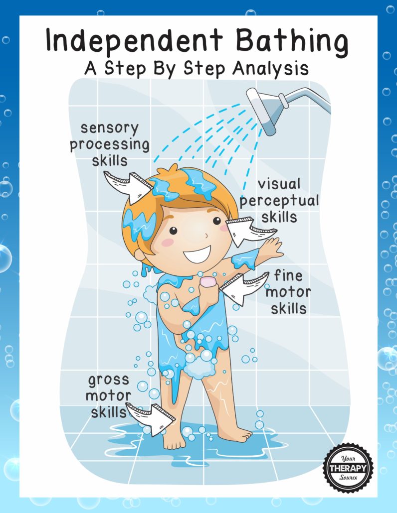 Task Analysis - Independent Bathing in Children - Your Therapy Source