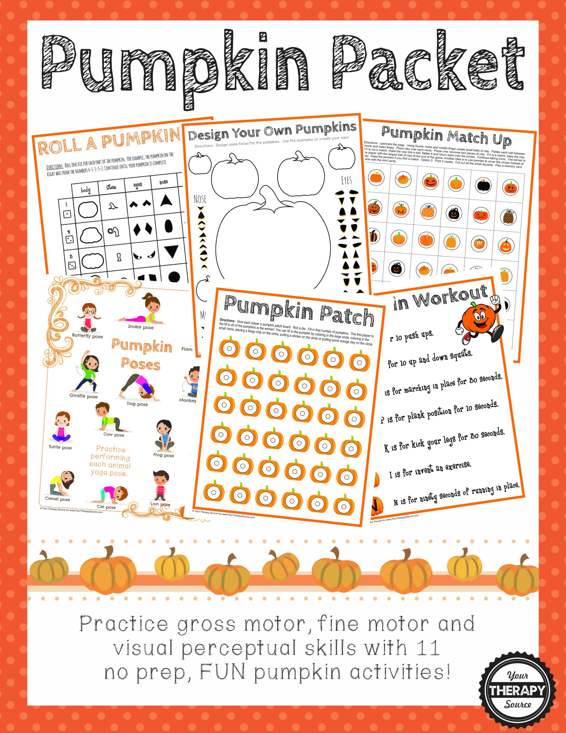 Pumpkin Packet - Your Therapy Source