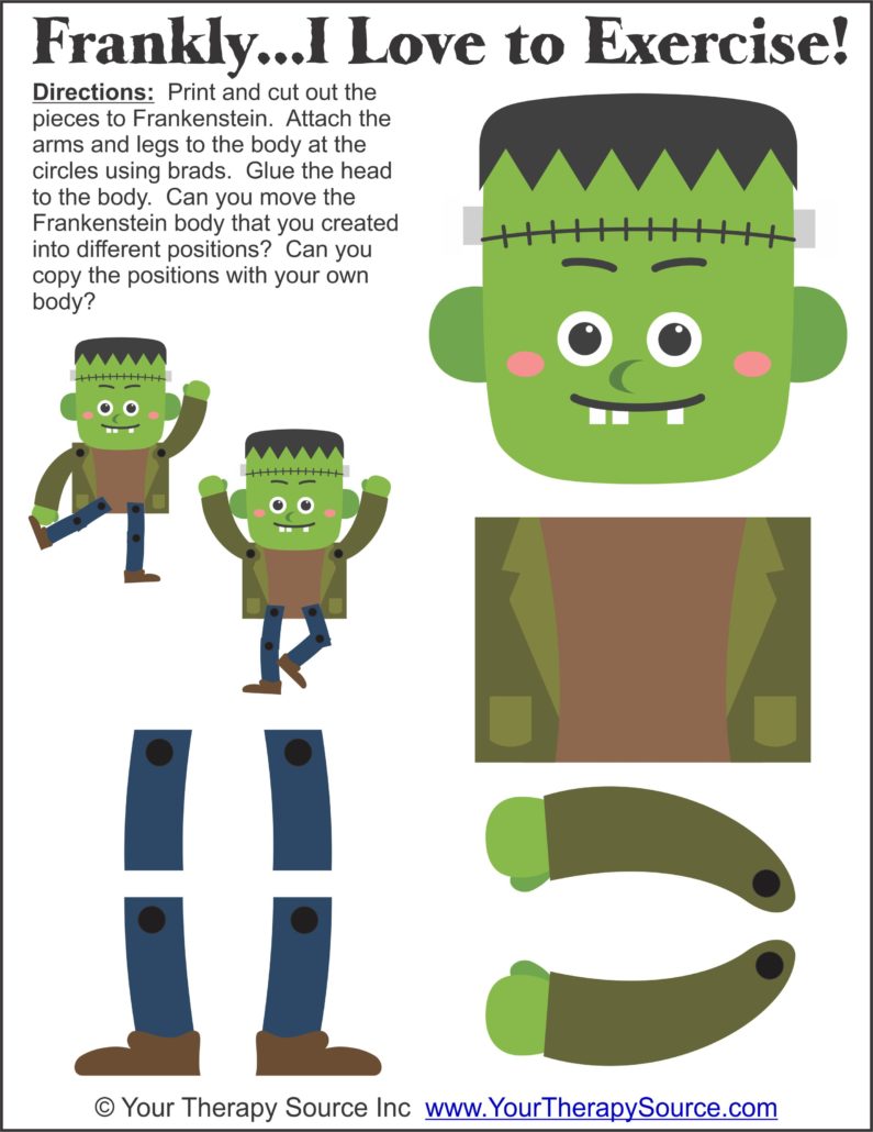 Frankenstein sensory motor activity