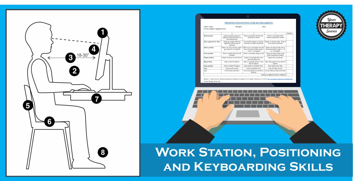 correct posture in keyboarding