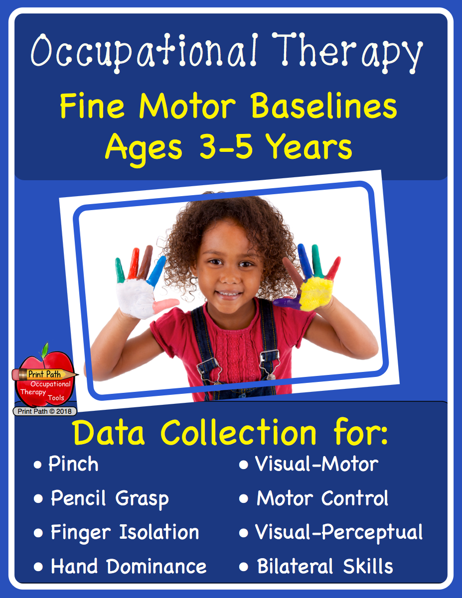 Occupational Therapy – Fine Motor Baselines Ages 3-5 Digital Download