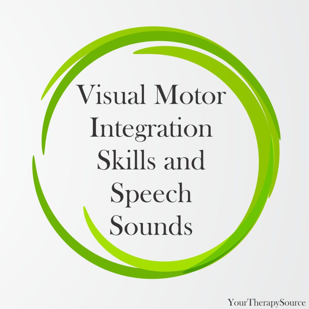 Visual Motor Integration Skills and Speech Sounds