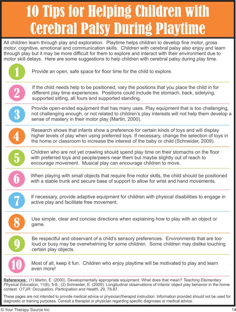 10 Tips to Help Children with CP During Playtime