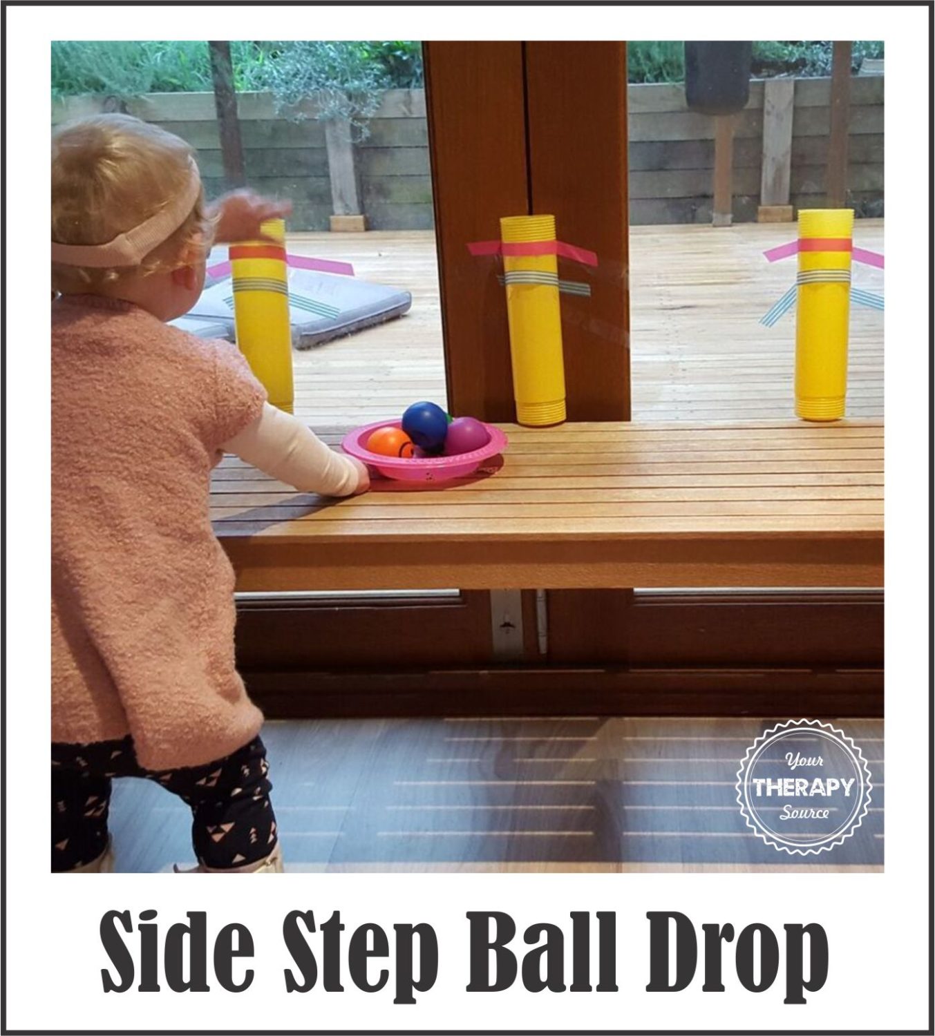 Side Stepping Ball Drop Activity Your Therapy Source