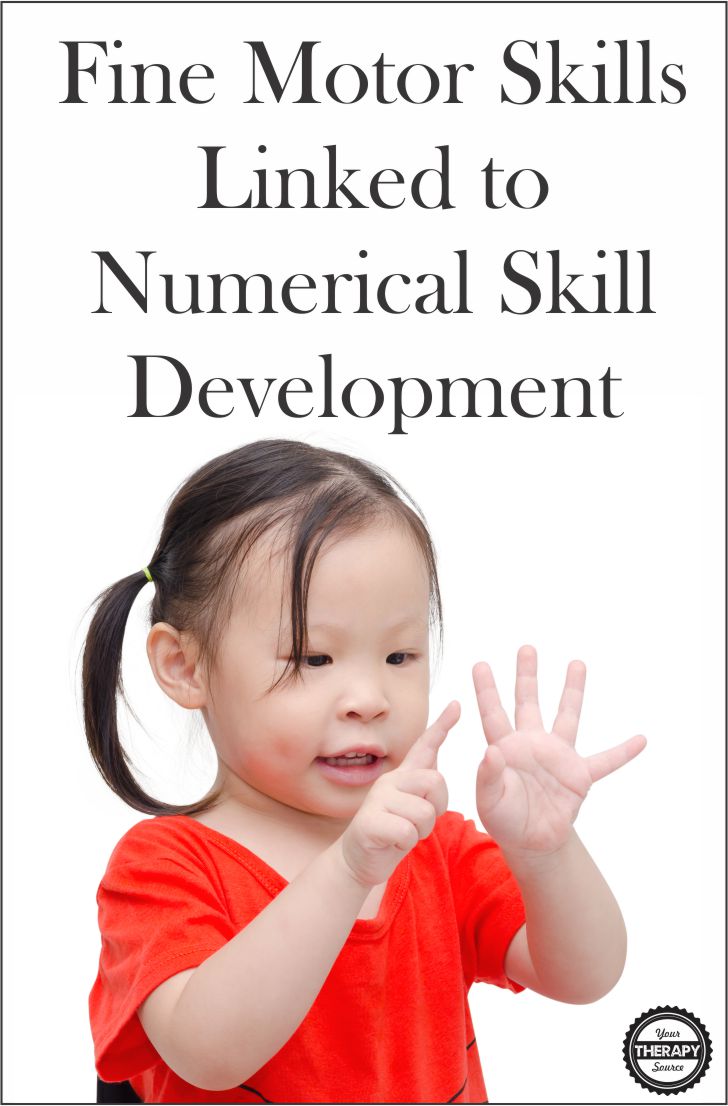 Fine Motor Skills Linked to Numerical Skill Development