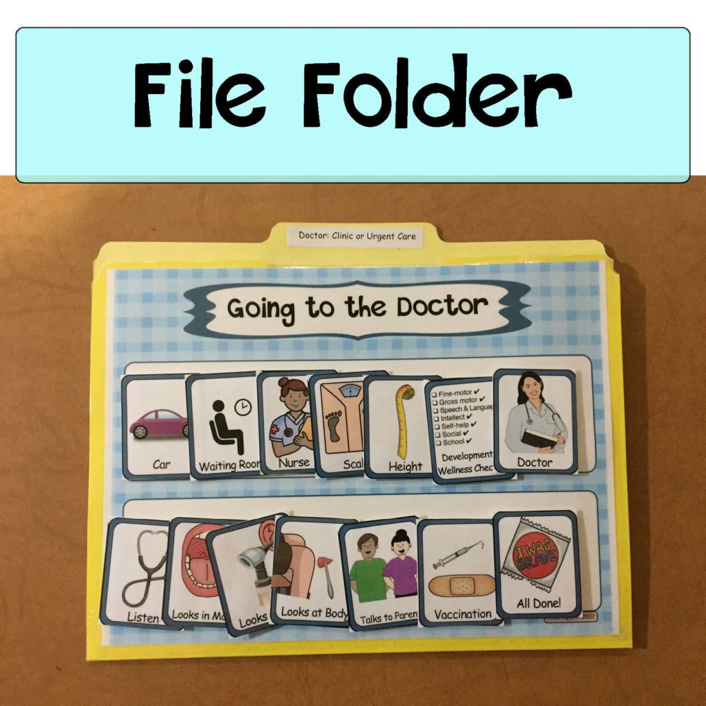 Going to Doctor Visual Schedule, Social Story Starters, Pretend Play