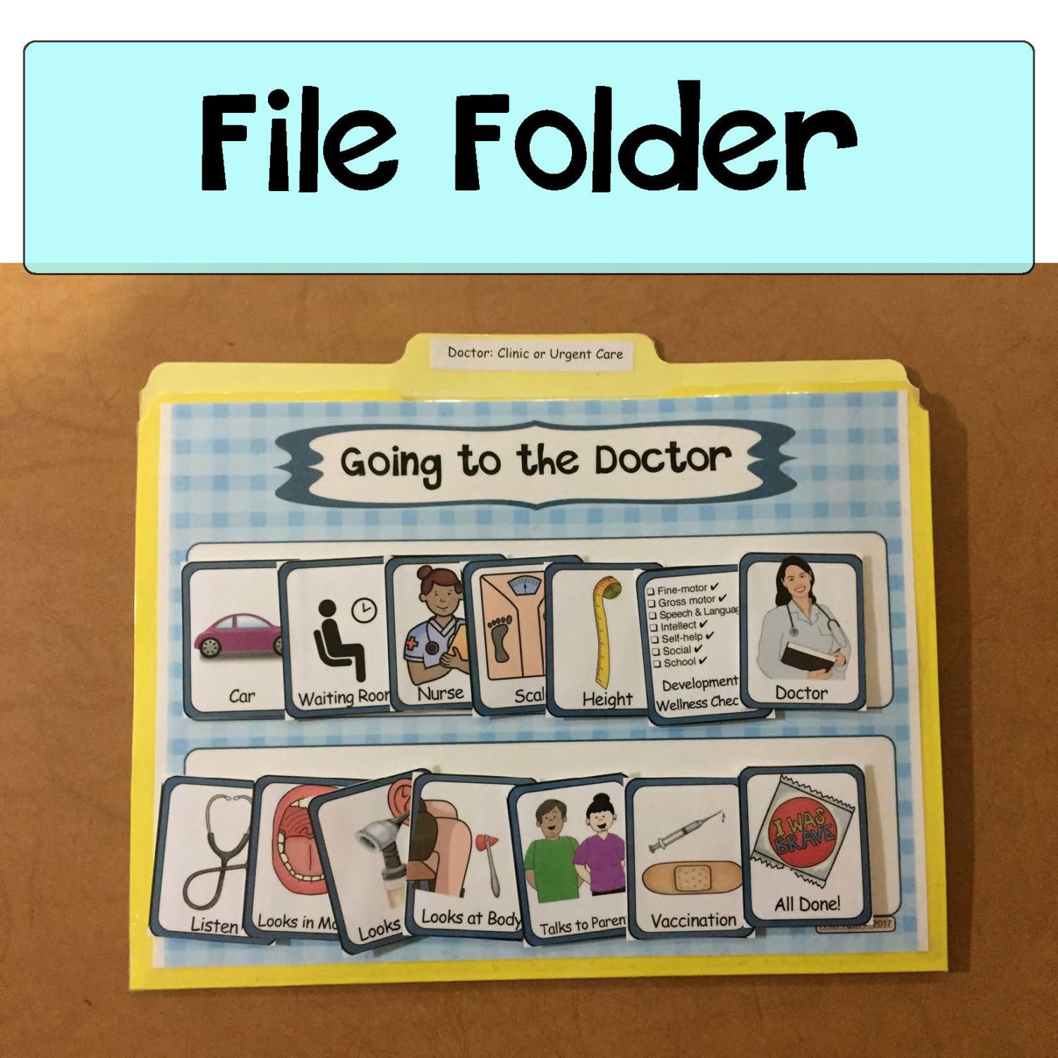 Going to Doctor Visual Schedule, Social Story Starters, Pretend Play
