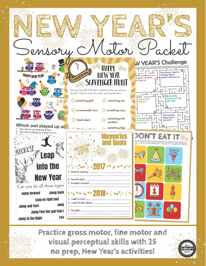 New Year's Sensory Motor