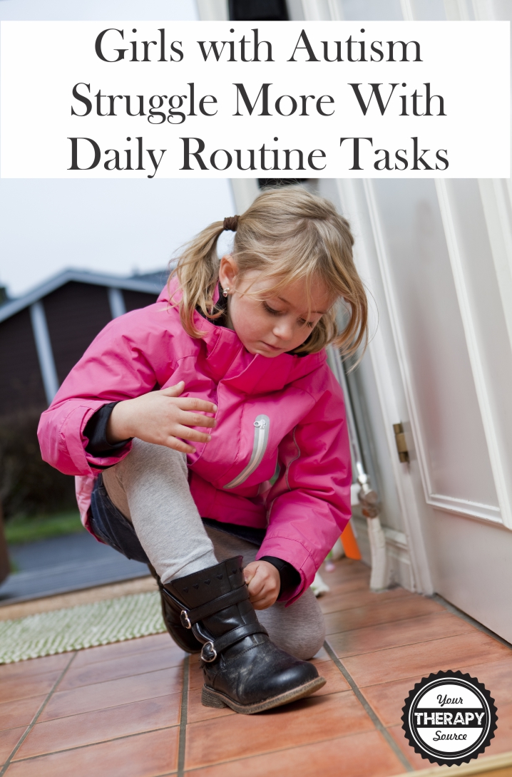 Girls With Autism Struggle More With Daily Routine Tasks