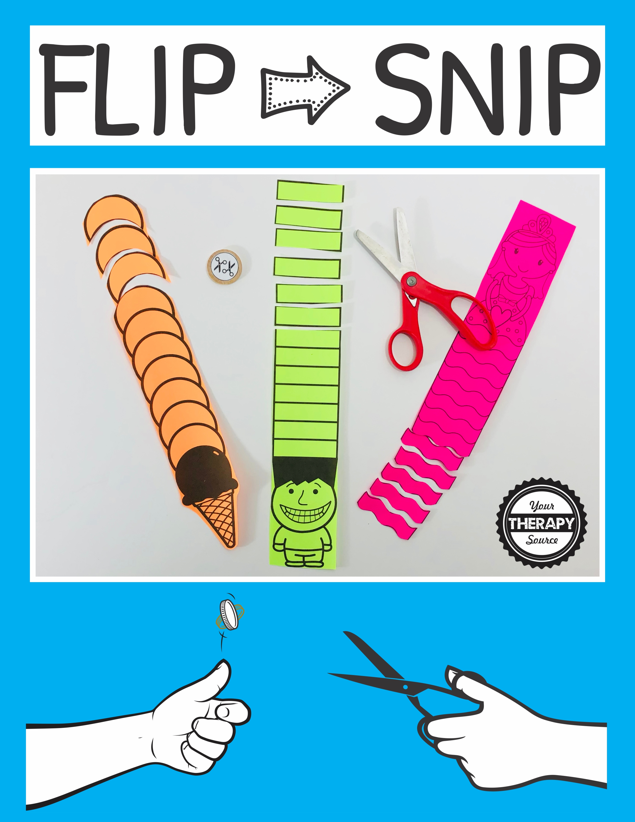 Scissor Skills Activity for Kids - FSPDT