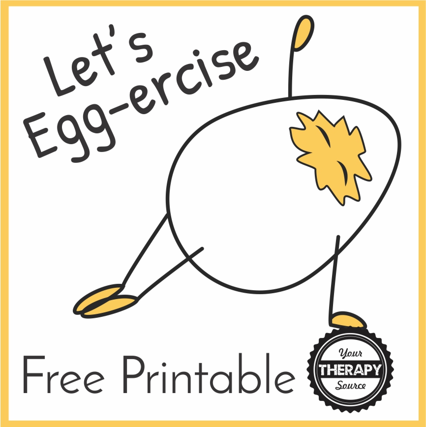 Springtime Exercises - Let's Egg-ercise!