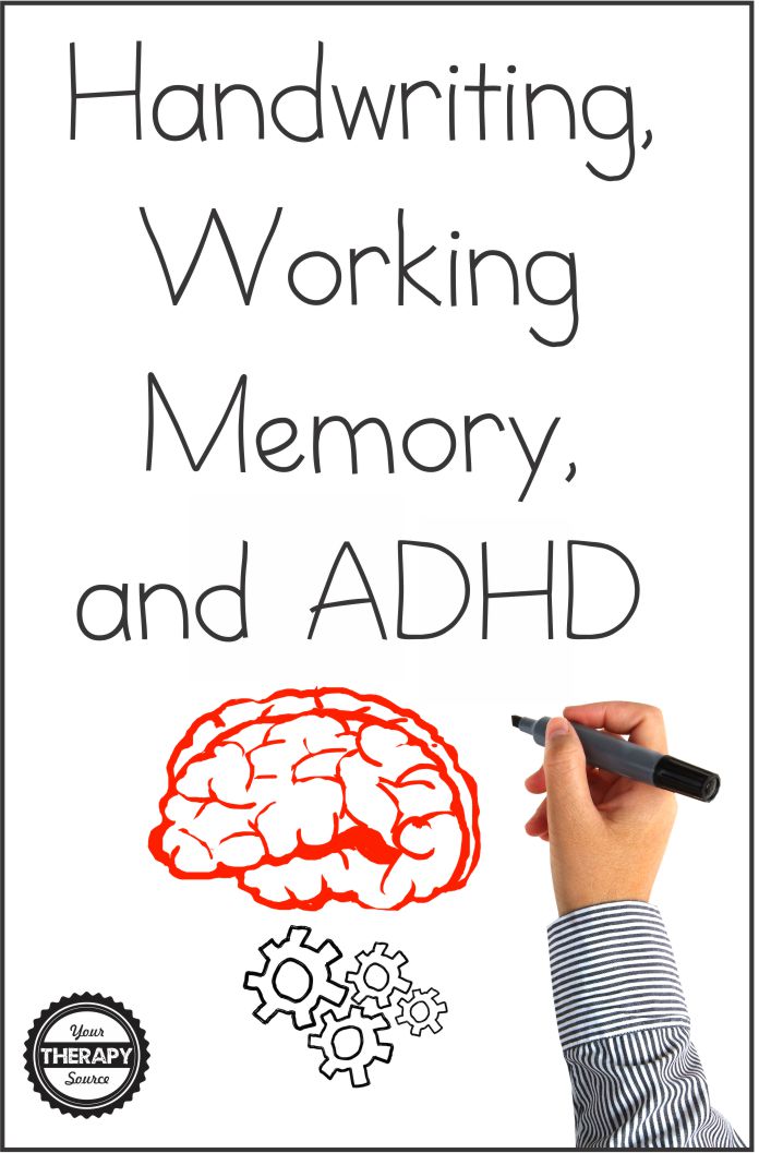 Handwriting, Working Memory, and ADHD