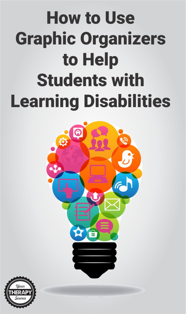 Students with learning disabilities are at risk for falling behind and may require explicit instruction to assist with comprehending text and producing written work.  Here is some information on how to use graphic organizers to help students with learning disabilities.