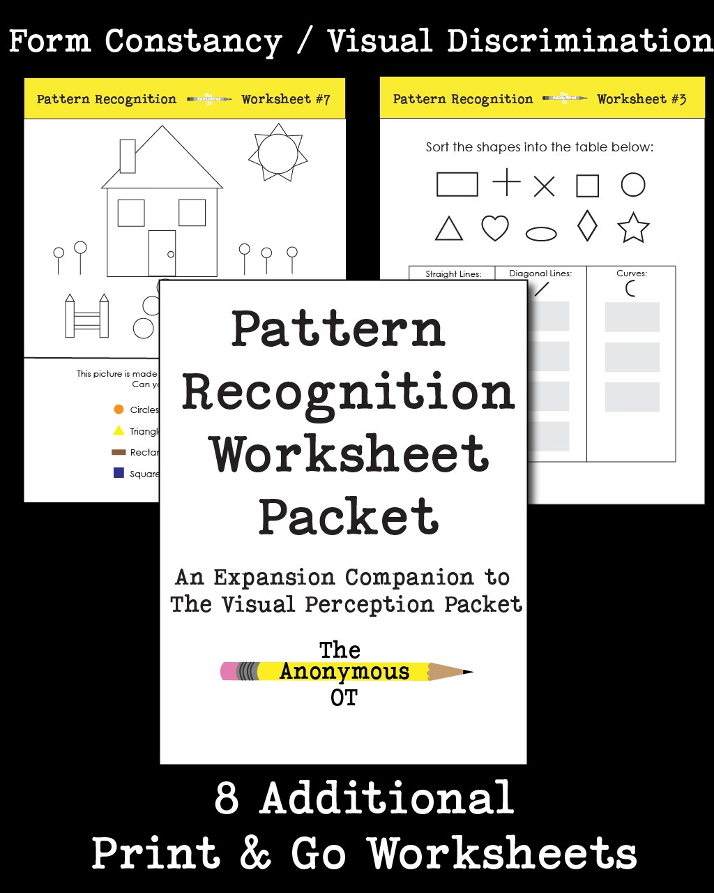 The Pattern Recognition Worksheet Packet Your Therapy Source