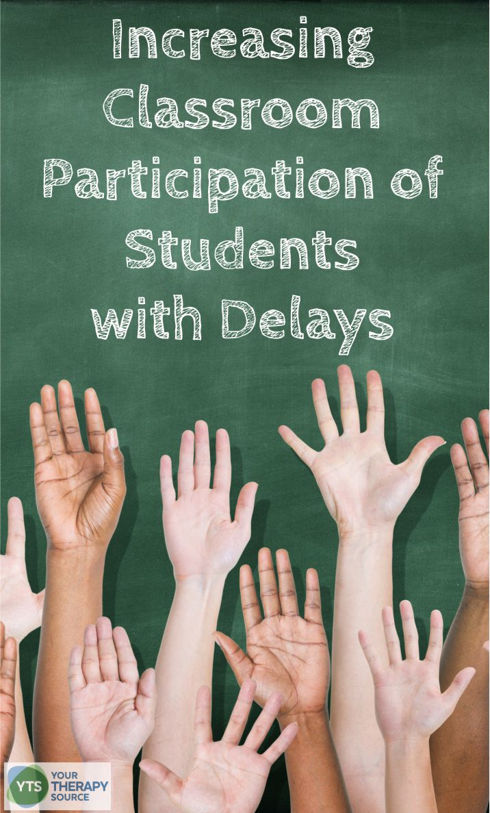 Recent research was published on increasing classroom participation of students with delays. The purpose of the study was to compare the effectiveness of combined in-services and collaborative consultations to improve classroom participation for students with intellectual and developmental disabilities.