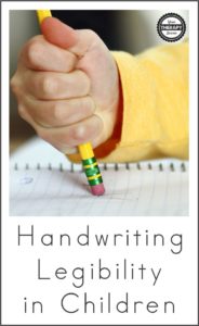 Handwriting Legibility in Children - Your Therapy Source