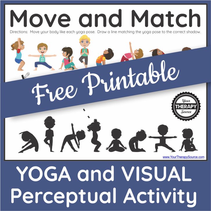 Are your students up for a physical and visual challenge?  If yes, this printable yoga worksheet for kids is perfect and it is FREE!