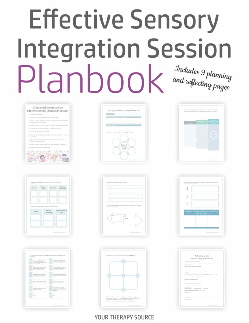 The Effective Sensory Integration Planbook digital document provides step by step guidance to plan and reflect on effective sensory integration sessions.  Whether you are a seasoned pediatric therapist or a beginner, it is important to always be prepared and to reflect on your sensory integration treatment sessions.  This plan book helps guide you through the steps to plan an EFFECTIVE sensory integration session. 