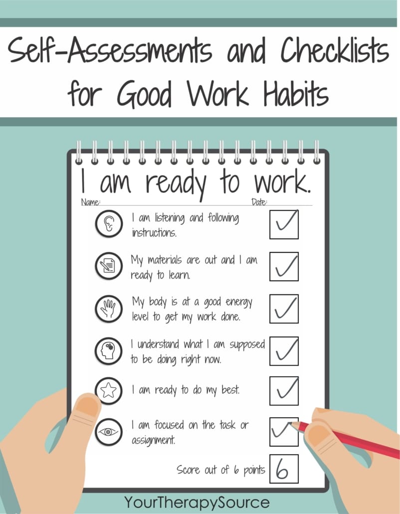 Do you work with students who struggle to be motivated, engaged, persistent, organized, or self-regulate?  These are the skills that students need to achieve success in school.  The Self-Assessments and Checklists for Good Work Habits help improve self-regulation skills, maintain classroom expectations, routines, work habits, and behaviors.