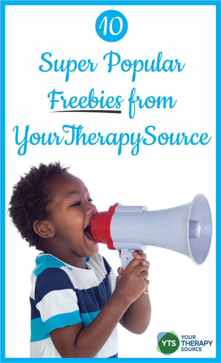 Here are 10 super popular freebies from Your Therapy Source.  Gross motor, fine motor and visual perceptual freebies!  Don't miss out.