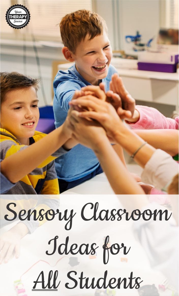 In general, when students have the proper sensory input, their body and mind are ready to learn.  Here are ways to embed sensory classroom ideas for ALL Students throughout the day.  