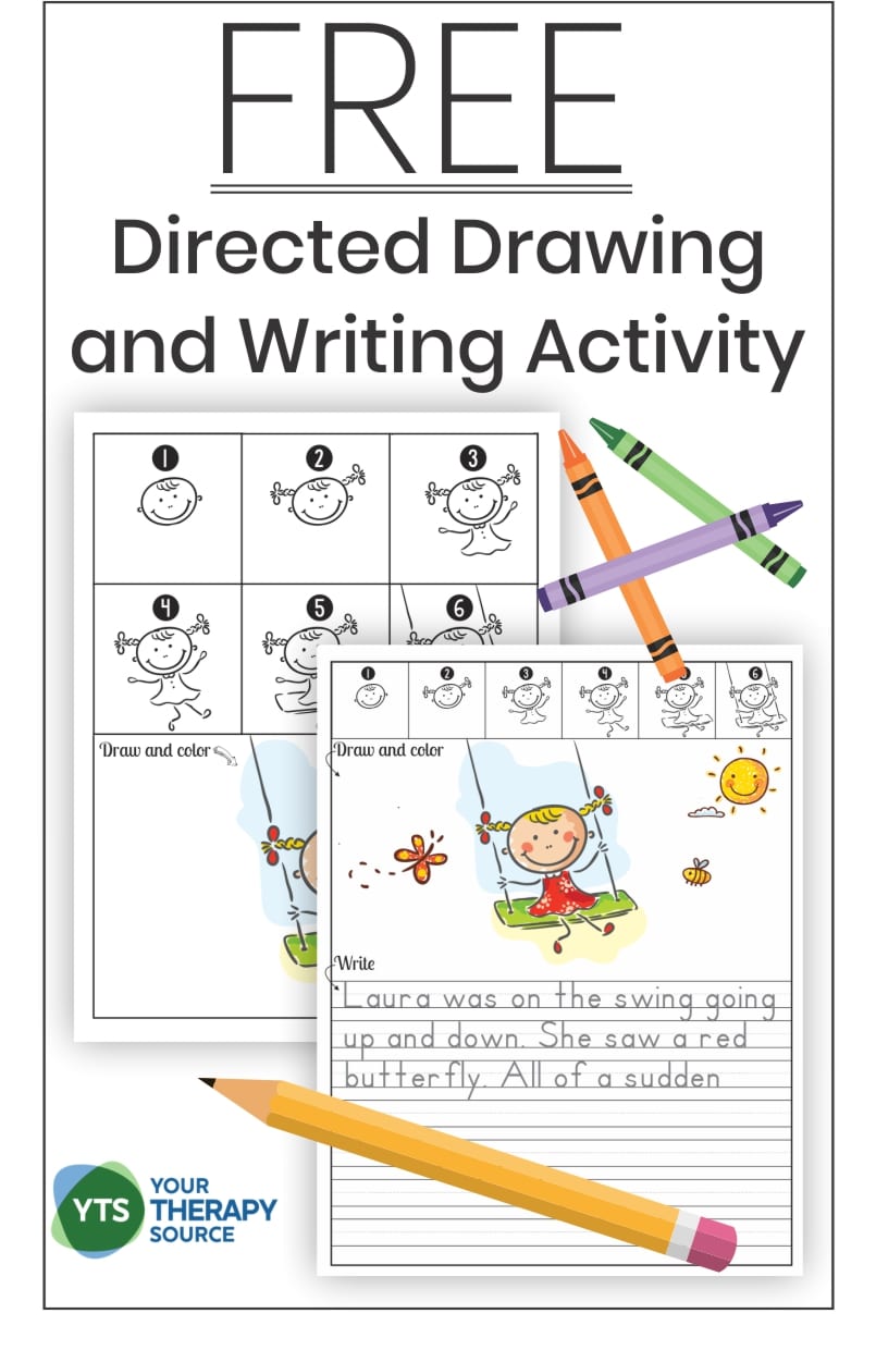 Do you like to draw?  Or maybe you want to learn how to become better at drawing.  Step by step drawing activities are a wonderful idea to help children (and adults) learn how to draw.  Children can practice their skills and gain confidence with these types of lessons.  This FREE directed drawing and writing activity can be downloaded at the end of the post.