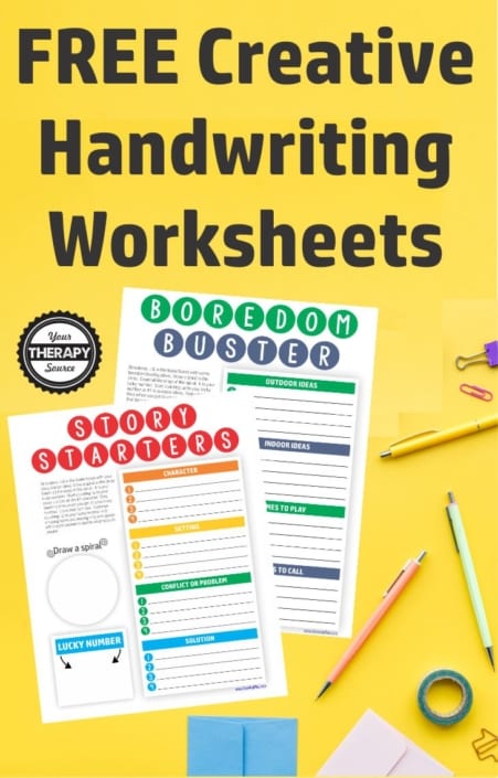 Fun Handwriting Games Freebie - Your Therapy Source