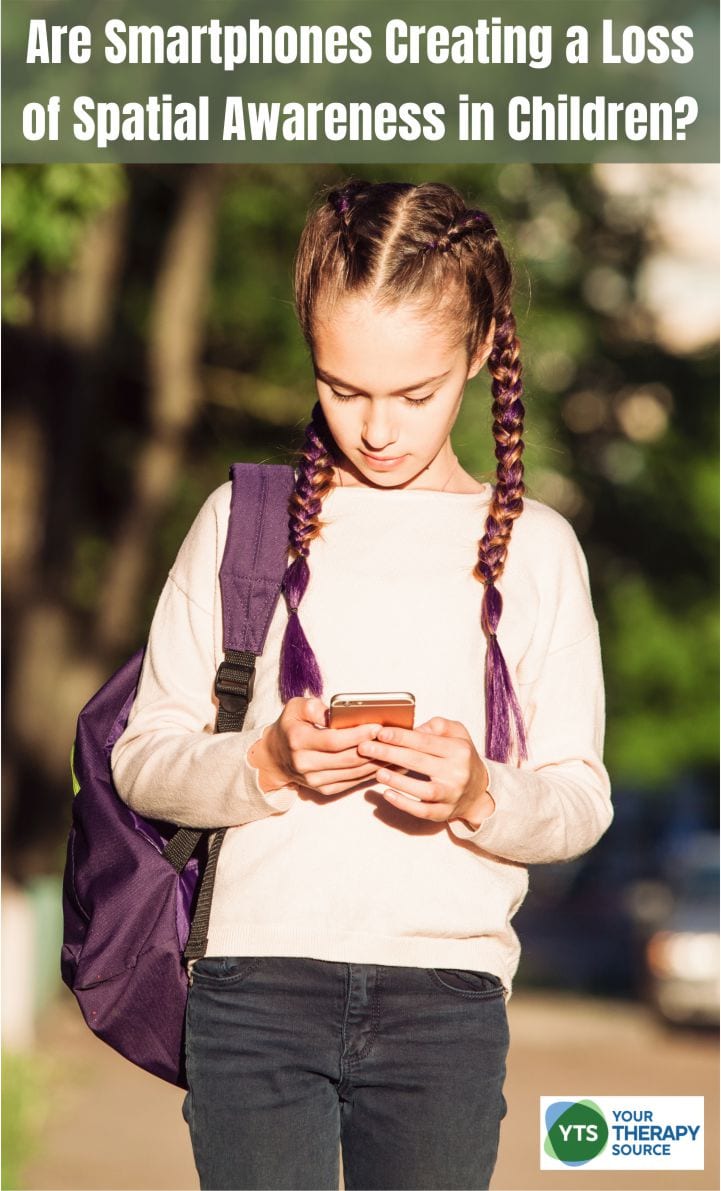 Have you seen children who bump into their peers?  Maybe they have trouble determining their left from their right?  Perhaps you ask them to walk somewhere and they are completely unfamiliar with how to get there even though they have been there many times before? More and more children are using smartphones for longer hours and at a younger age.  Overuse of technology in children has been associated with many negative factors such as decreased physical activity, decreased social skills, and poor sleep quality.  Is it possible that smartphones are creating a loss of spatial awareness in children? 