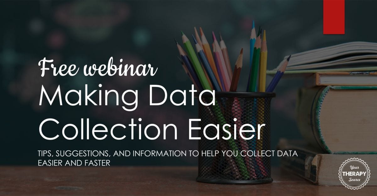 Join the "party" and watch this informative FREE webinar on data collection in schools, Making Data Collection Easier from Your Therapy Source.