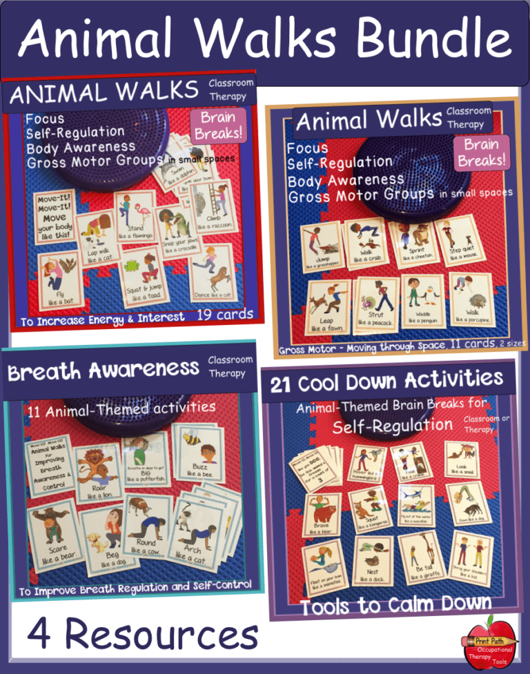 Animal Exercises for Kids Free Printables Your Therapy Source