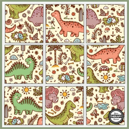 Dinosaur Puzzles Printable - Free - Your Therapy Source
