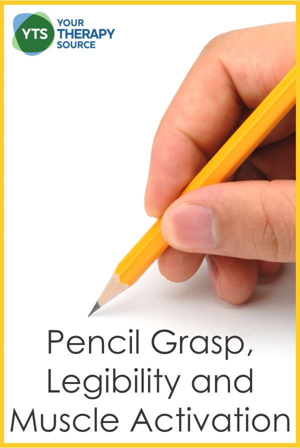 A recent study was published on pencil grasp, legibility and muscle activation. The researchers evaluated differences in the handwriting characteristics