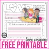 Free Printable Love Coupons - Great for Handwriting Practice! - Your ...